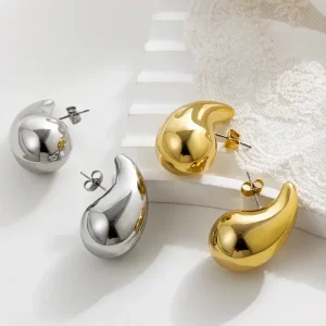 Gold Plated Tear Drop Earrings