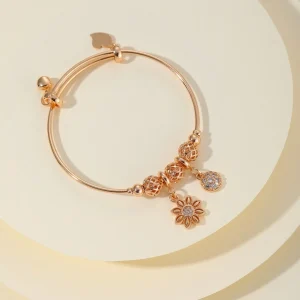 Golden Leaf Bracelet – 18K Yellow Gold